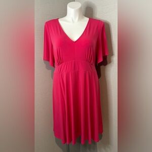 Size 2(X) Torrid Bold Pink Dress
